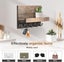 Key Holder for Wall with 5 Key Hooks Decorative Key and Mail Holder with Shelf Carousel 5