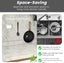 Kitchen Utensil Rack Kitchen Wall Mounted Detachable Pan Lid Utensils Organize Carousel 4