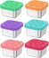 6 Pcs Salad Dressing Container Sets 2oz Small Condiment Containers and Lids Re Carousel 1