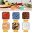 6 Pcs Salad Dressing Container Sets 2oz Small Condiment Containers and Lids Re Carousel 6