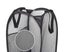Square mesh side pocket laundry basket black Carousel 5