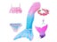 Swimmable Children Mermaid Tails With Monofin Fin Bikinis Set Kids Swimsuit Carousel 2