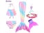 Swimmable Children Mermaid Tails With Monofin Fin Bikinis Set Kids Swimsuit Carousel 4