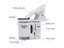 60X LED Jewelry Magnifying Glass Microscope With Cell Phone Clip UV Light Carousel 5