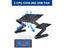 Two Fan Portable Adjustable Foldable Laptop Desk For Lap PC Carousel 6