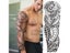 Waterproof Temporary Tattoo Sticker - Eye Clock Bird Pagoda Full Arm Large Size Carousel 4