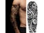 Waterproof Temporary Tattoo Sticker - Eye Clock Bird Pagoda Full Arm Large Size Carousel 8