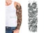 Waterproof Temporary Tattoo Sticker - Eye Clock Bird Pagoda Full Arm Large Size Carousel 1