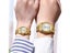 CHENXI Luxury Couple Watch Golden Stainless Steel Quartz Wristwatch For Women Carousel 5