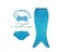 Fancy Cosplay Costume 3pcs Girl Child Birthday Holiday Gift Mermaid Tail Carousel 7