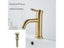 Bathroom Faucet Solid Brass Single Handle Deck Mounted Brushed Gold Tap Carousel 1