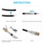 PEGATAH Male Solderless Camera Cables BNC Connector For Cctv Camera System Carousel 5