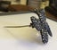 Rare Antique GEORGIAN Cut Steel Butterfly Brooch Carousel 3