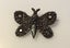 Rare Antique GEORGIAN Cut Steel Butterfly Brooch Carousel 6