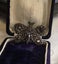 Rare Antique GEORGIAN Cut Steel Butterfly Brooch Carousel 9