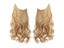 Synthetic Natural Hair Extensions Ombre Blonde Brown Black Pink Wavy False Hair Carousel 1