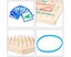 Wooden Geoboard Mathematical, Montessori Toys for Toddlers Mathematical Man Carousel 2