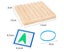 Wooden Geoboard Mathematical, Montessori Toys for Toddlers Mathematical Man Carousel 5