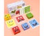 Wooden Expressions Matching Block Puzzles Building Cubes Toy Borad Games Ed Carousel 7