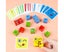 Wooden Expressions Matching Block Puzzles Building Cubes Toy Borad Games Ed Carousel 8