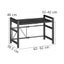 2-Tier Expandable Microwave Oven Rack Metal Stand Shelf with 6 Hooks Carousel 4