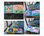 Washable Montessori Baby Busy Board 3D Toddlers Story Cloth Book Education Carousel 3