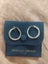 Rolled gold 9 carot ring earrings Carousel 2