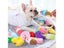 Pet Interactive Plush Squeaky Toy For Cats Fruit Bite Resistant Carousel 4