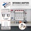 New 5-Branch Radiant Heat Manifold 1/2" PEX Tubing Floor Heating Manifold Set Carousel 3