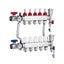 New 5-Branch Radiant Heat Manifold 1/2" PEX Tubing Floor Heating Manifold Set Carousel 9