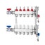 New 5-Branch Radiant Heat Manifold 1/2" PEX Tubing Floor Heating Manifold Set Carousel 10