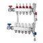 New 5-Branch Radiant Heat Manifold 1/2" PEX Tubing Floor Heating Manifold Set Carousel 11