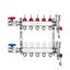 New 5-Branch Radiant Heat Manifold 1/2" PEX Tubing Floor Heating Manifold Set Carousel 12