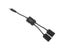 Type C OTG USB Male To Dual 2.0 Female OTG Charge 2 Port HUB Cable Y Splitter Carousel 4