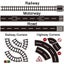 Kid Road Tape Floor Car Track Kit Railway Vehicle Interior Road Toy 1.89 x 196in Carousel 4