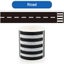 Kid Road Tape Floor Car Track Kit Railway Vehicle Interior Road Toy 1.89 x 196in Carousel 9