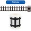 Kid Road Tape Floor Car Track Kit Railway Vehicle Interior Road Toy 1.89 x 196in Carousel 10