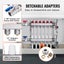 6-Branch Radiant Heat Manifold 1/2" PEX Tubing Floor Heating Manifold Set Carousel 3