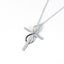 925 Sterling Silver CZ Infinity Cross Necklace | 45cm | Gift Boxed Carousel 3