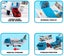 Transport Cargo Airplane Car Toy Play Set for 3+ Years Old Boys and Girls Carousel 2