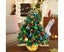 Tabletop Christmas Tree 22 Inch Mini Artificial Christmas Tree with 30 LED Carousel 4