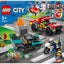 LEGO 60319 City Fire Rescue and Police Chase with Truck, Car & Motorcycle, Toy f Carousel 2