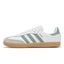 adidas Originals Samba OG C White Silver Green Gum Kids Preschool Casual JP5483 Carousel 1