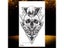 OMMGO 3D Rhombus Triangle Skull Nun Temporary Tattoo Sticker For Men Women Arm Carousel 4