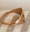 Stunning Solid Rose Gold and Ruby Signet Ring Carousel 4