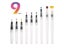 9/12Pcs Watercolor Brush Pens Set Super Easy To Use And Fill For Water Soluble Carousel 1