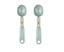 2pcs Mini Spoon Scale Digital Kitchen Scale Electronic LCD Food Scale 0.1-500g Carousel 3