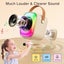 Karaoke Machine Kids Two Wireless Microphones Portable Bluetooth Speaker LED Carousel 6