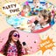 Karaoke Machine Kids Two Wireless Microphones Portable Bluetooth Speaker LED Carousel 8