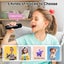 Karaoke Machine Kids Two Wireless Microphones Portable Bluetooth Speaker Carousel 9